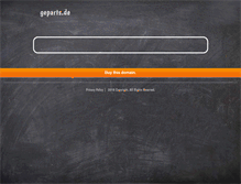 Tablet Screenshot of geparts.de